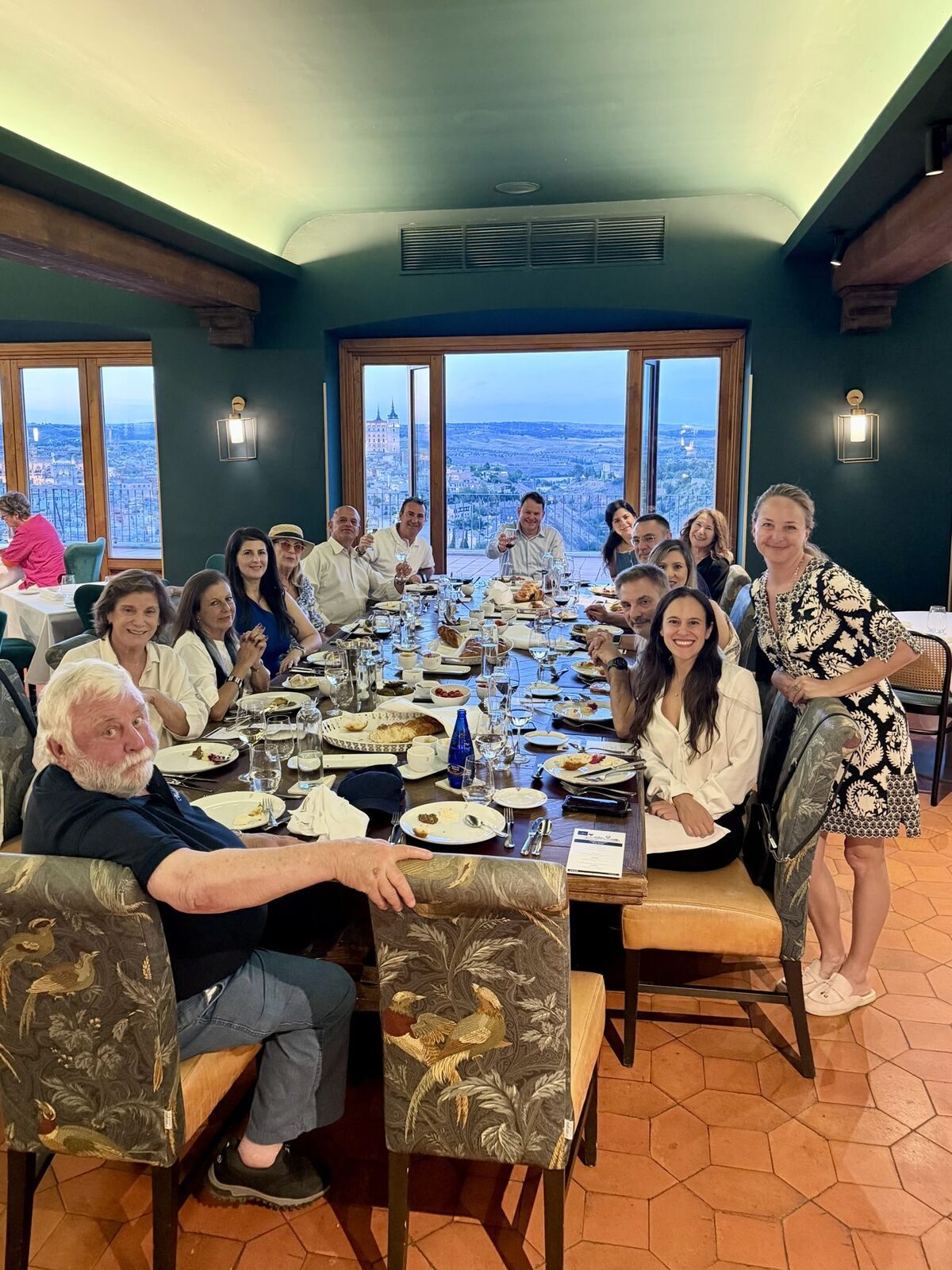 Dinner with a view during an Abulafia family encounter