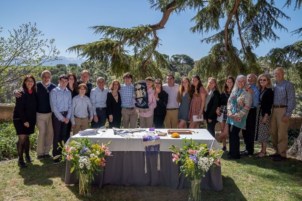 Families gathered in Segovia for a bar mitzvah
