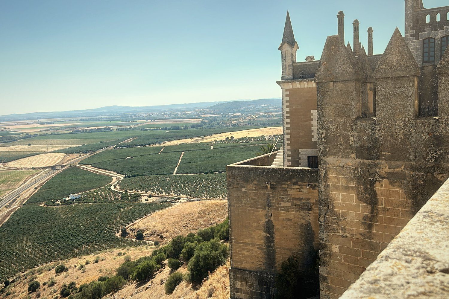 View from the castle of Almodóvar del Río over the Guadalquivir valley